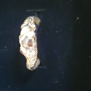 Chocolatey rose cut diamond ring in 14 karat gold